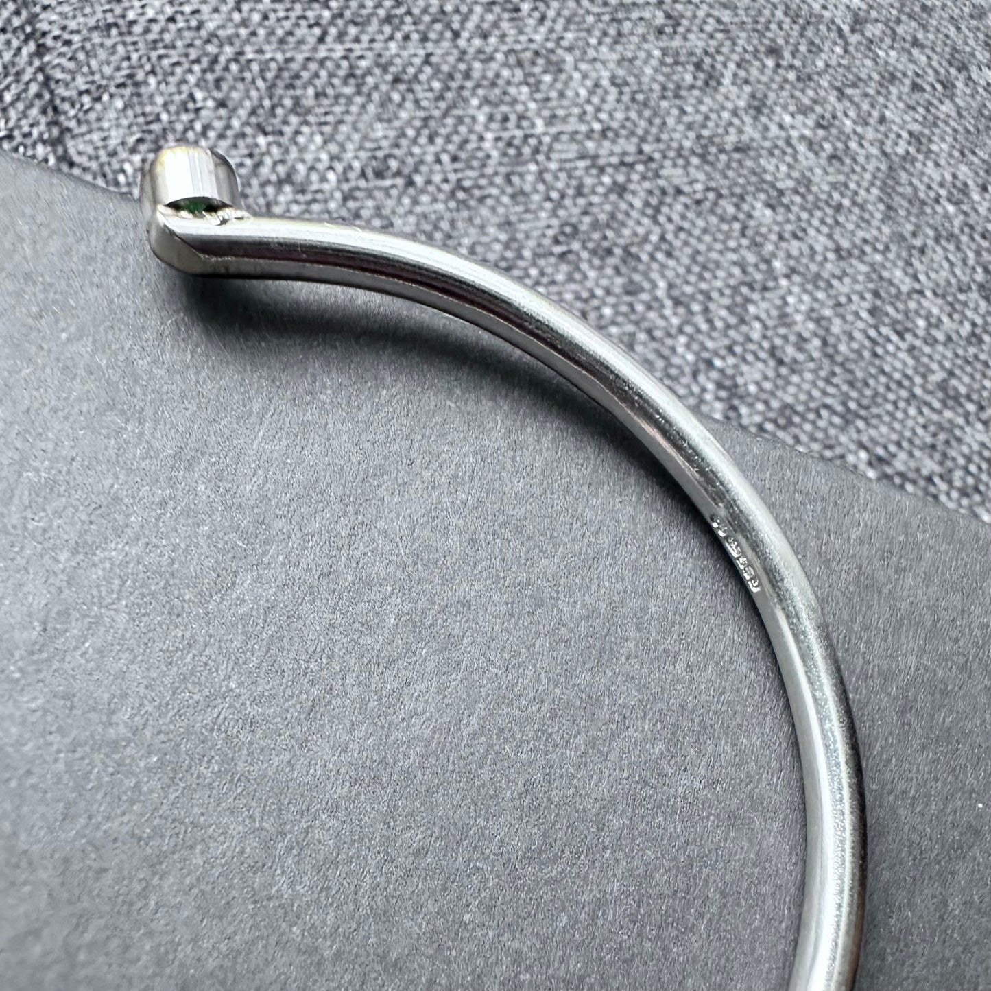 Sterling Silver Bull Terrier Bangle
