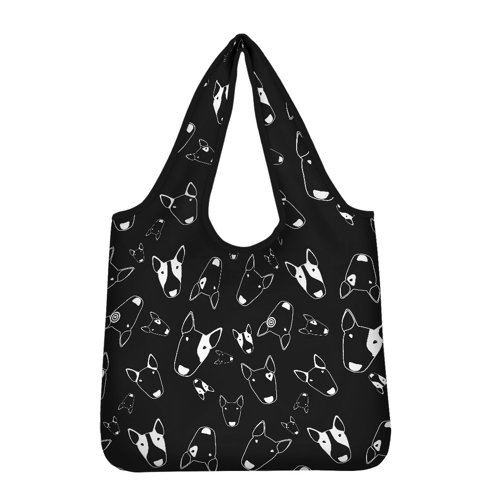 Bull Terrier Print Parachute Shopper Bag