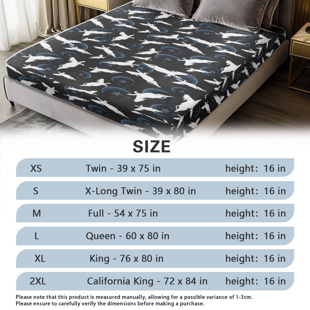 Bull Terrier Print Fitted Sheet