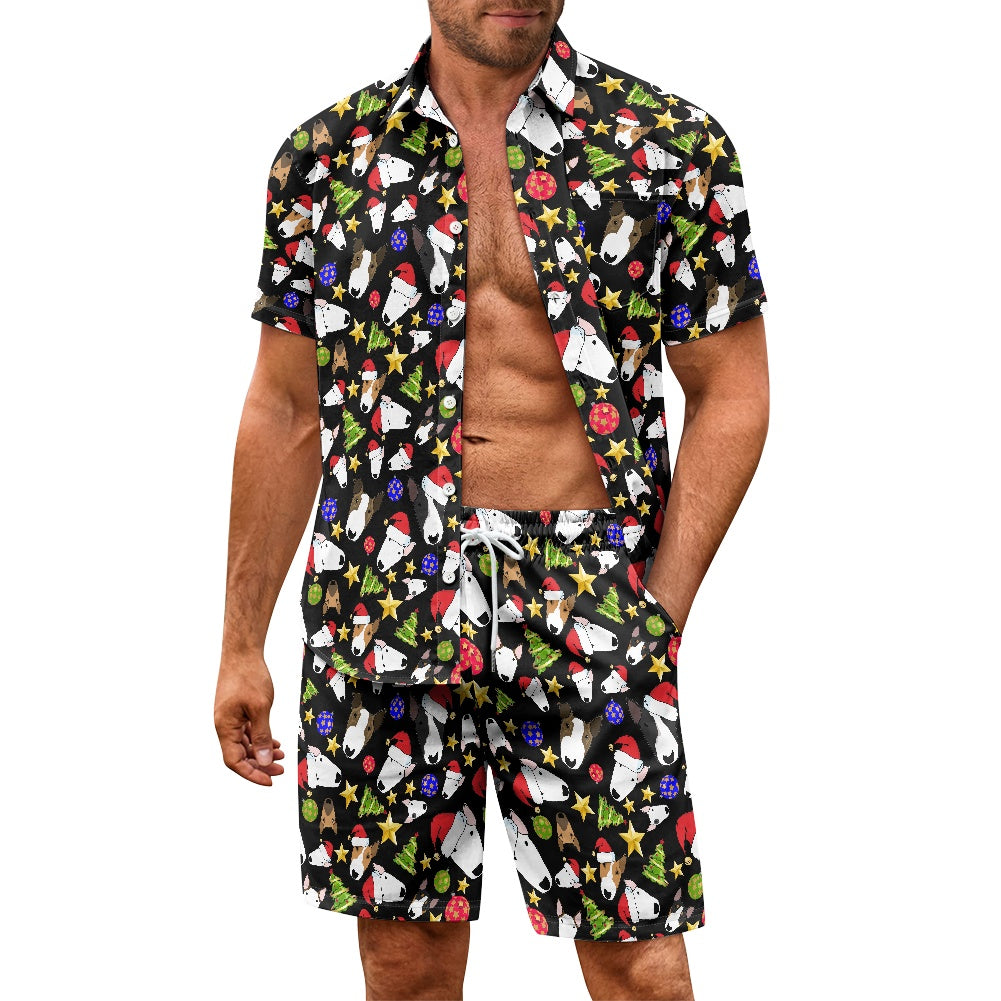 Festive Bullies Matching Shirt And Shorts Suit