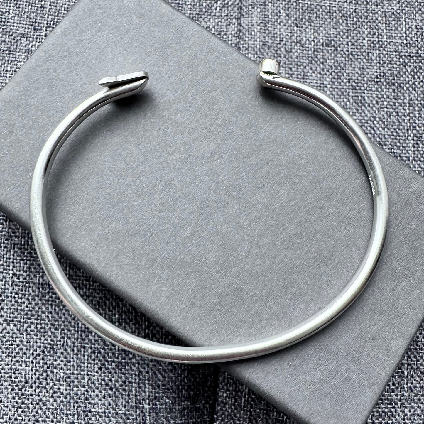 Sterling Silver Bull Terrier Bangle