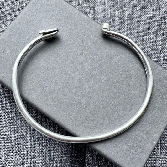 Sterling Silver Bull Terrier Bangle