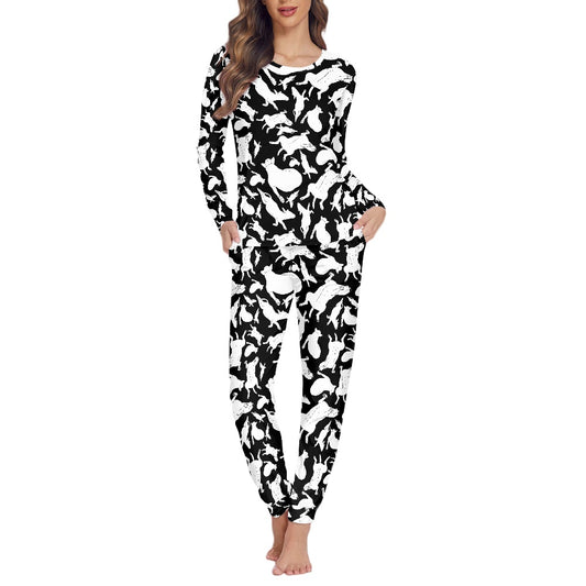 Ladies long sleeve pyjama set