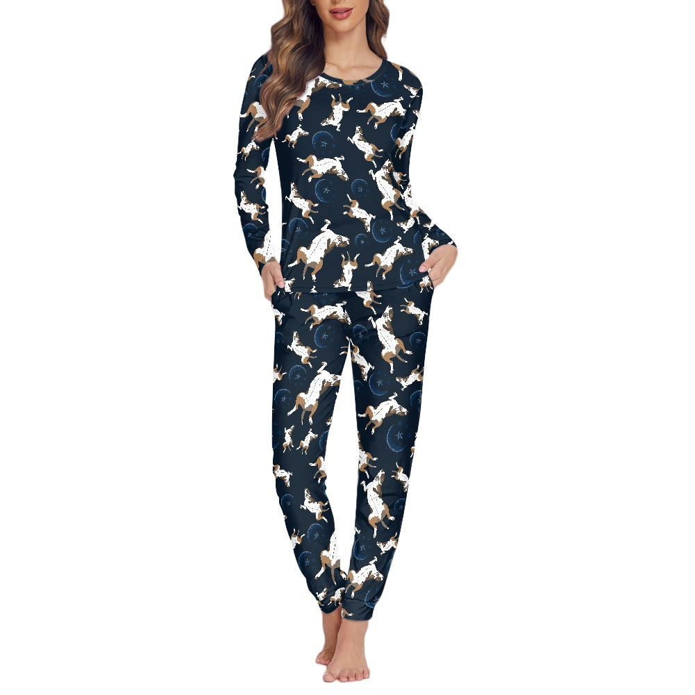 Ladies long sleeve pyjama set