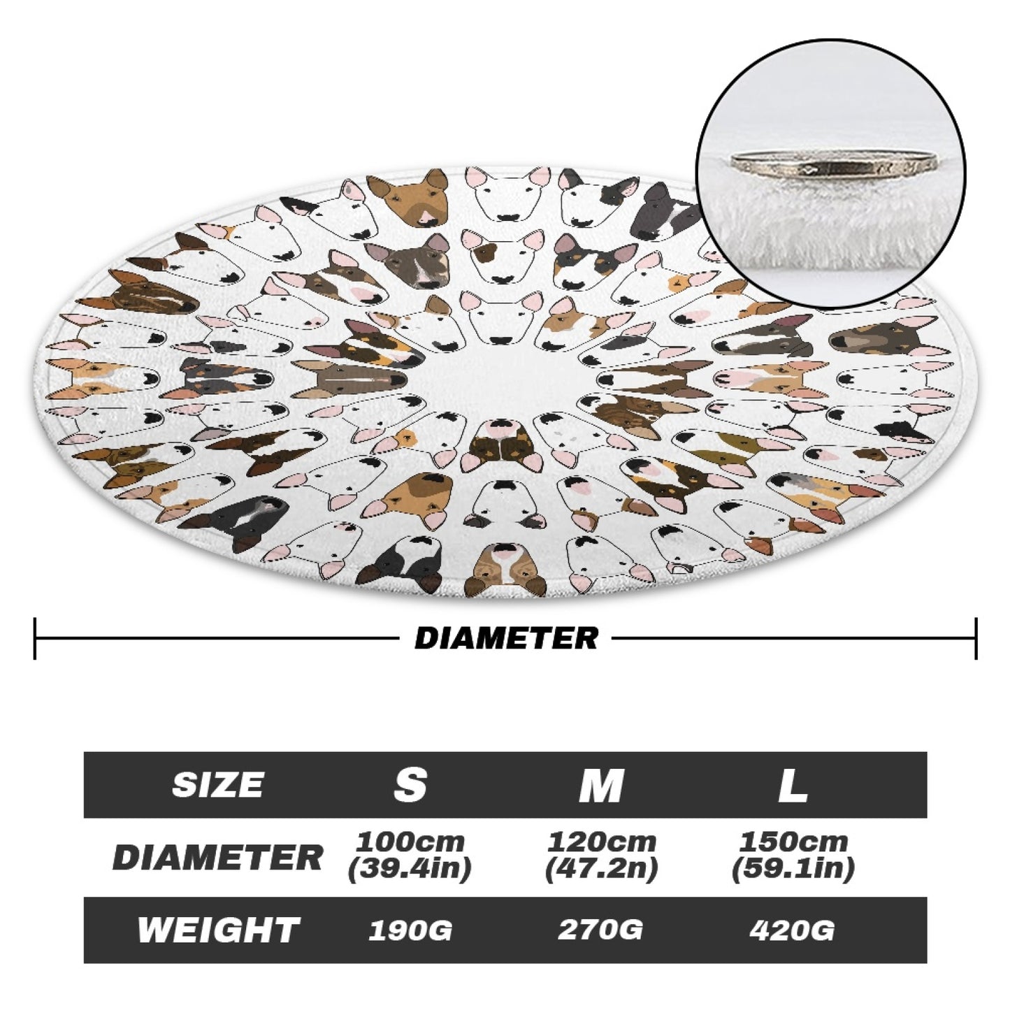 Bully Circle Blanket