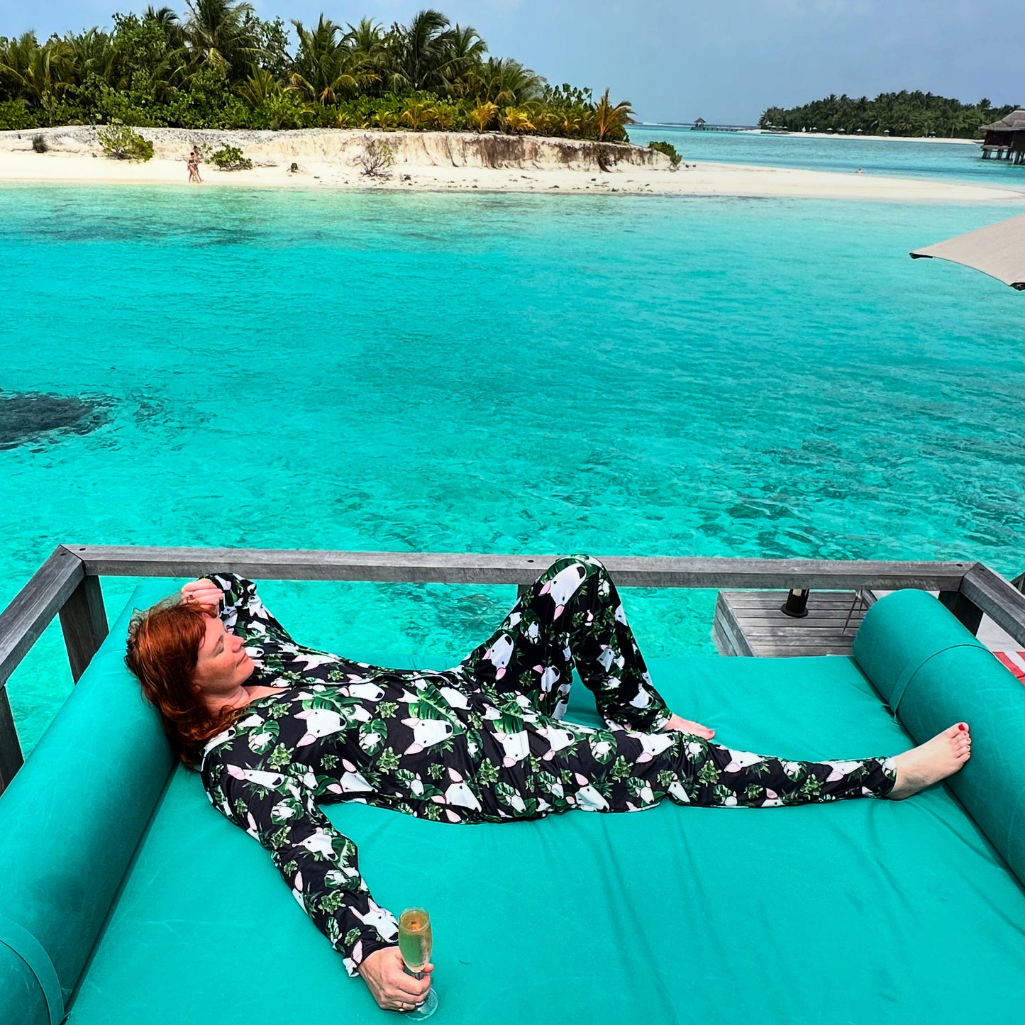 Bull Terrier Button Pyjamas with pockets