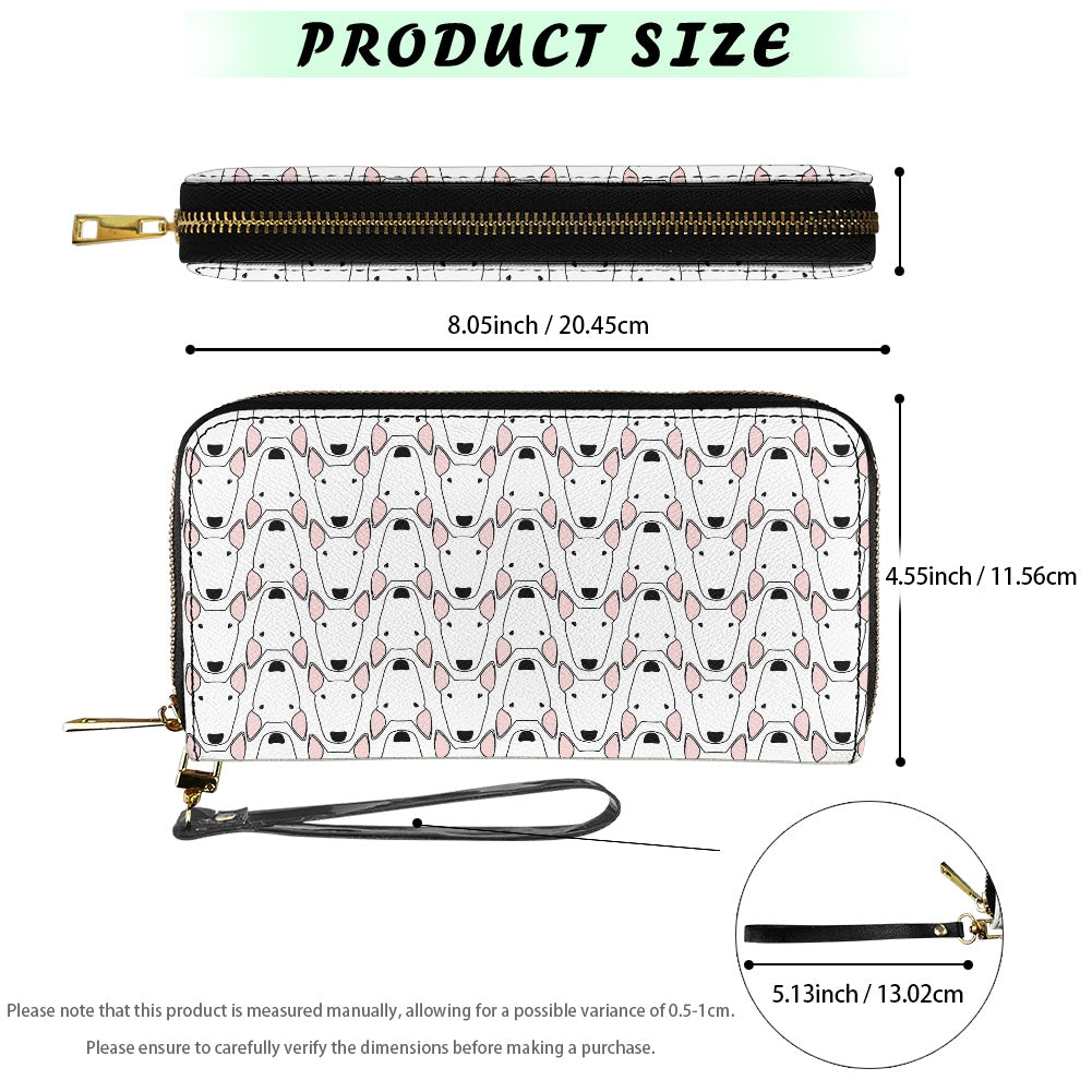 Vegan Leather Zipper Purse