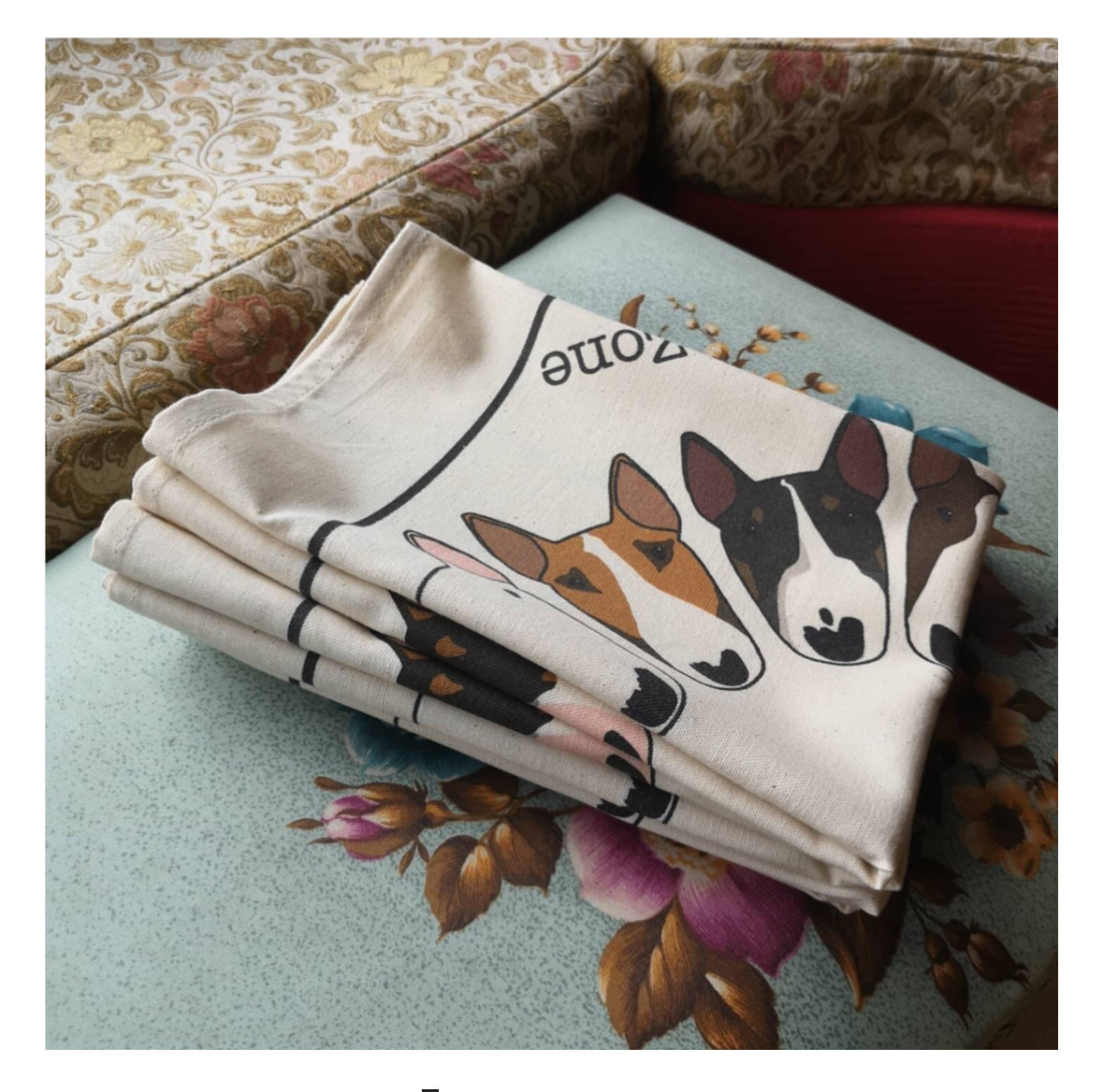Splash Zone Bull Terrier Tea Towel