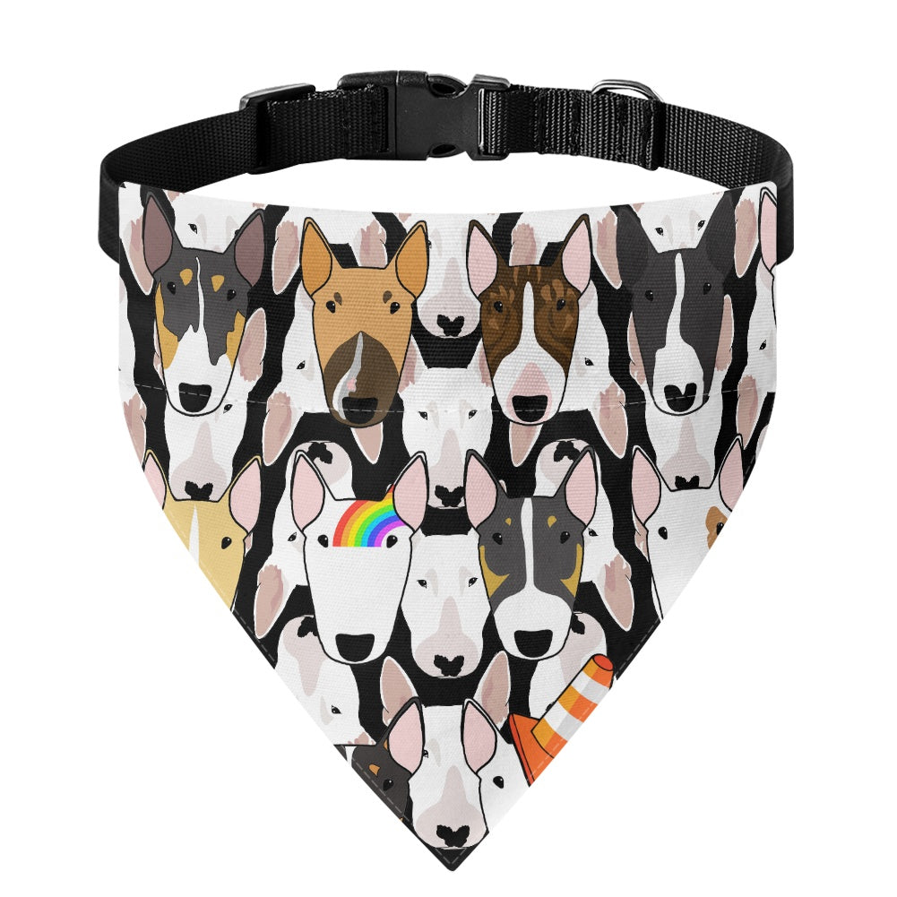 Bully Print Pet Bandana Collar