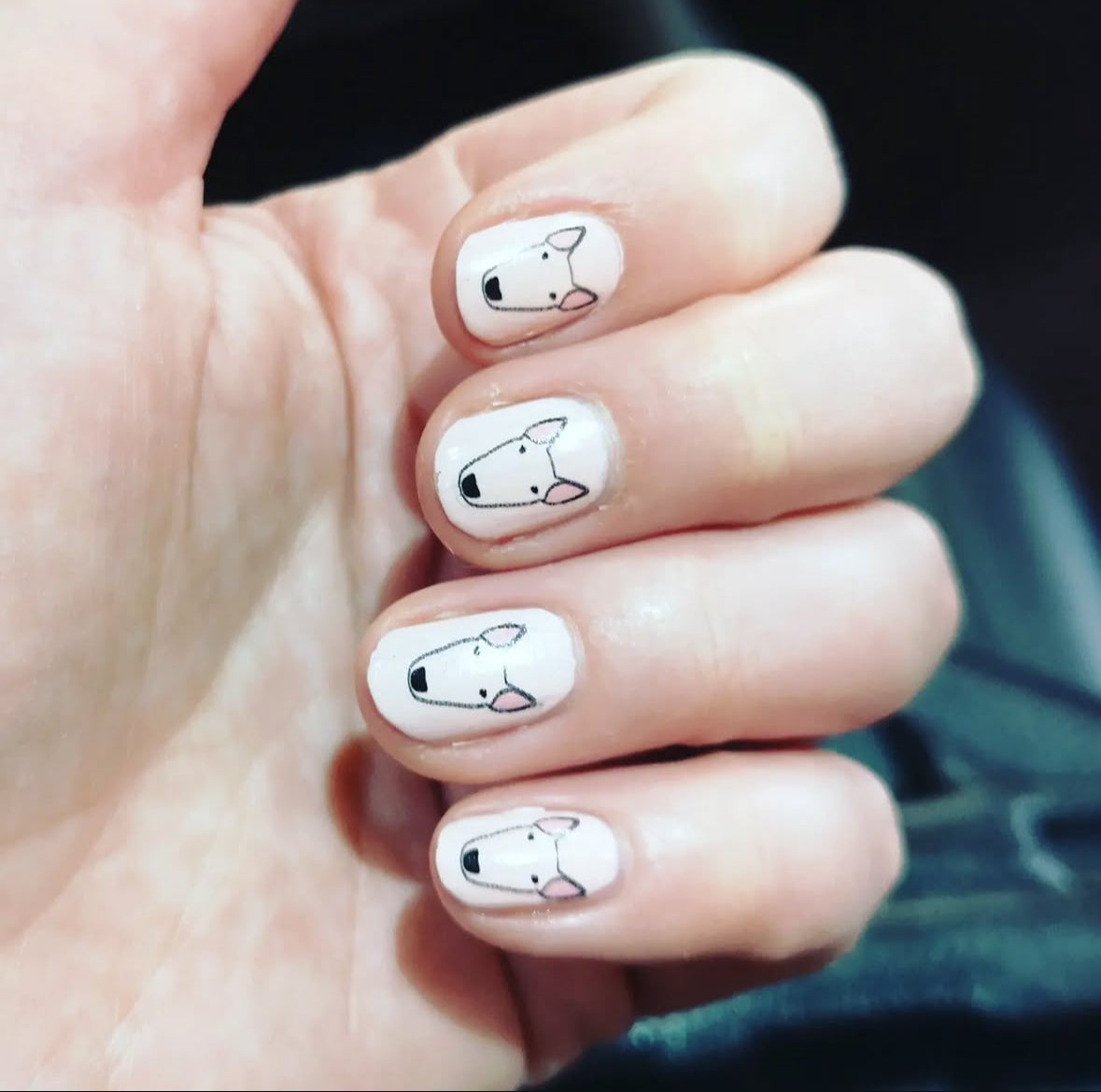 Bull Terrier Nail Decals