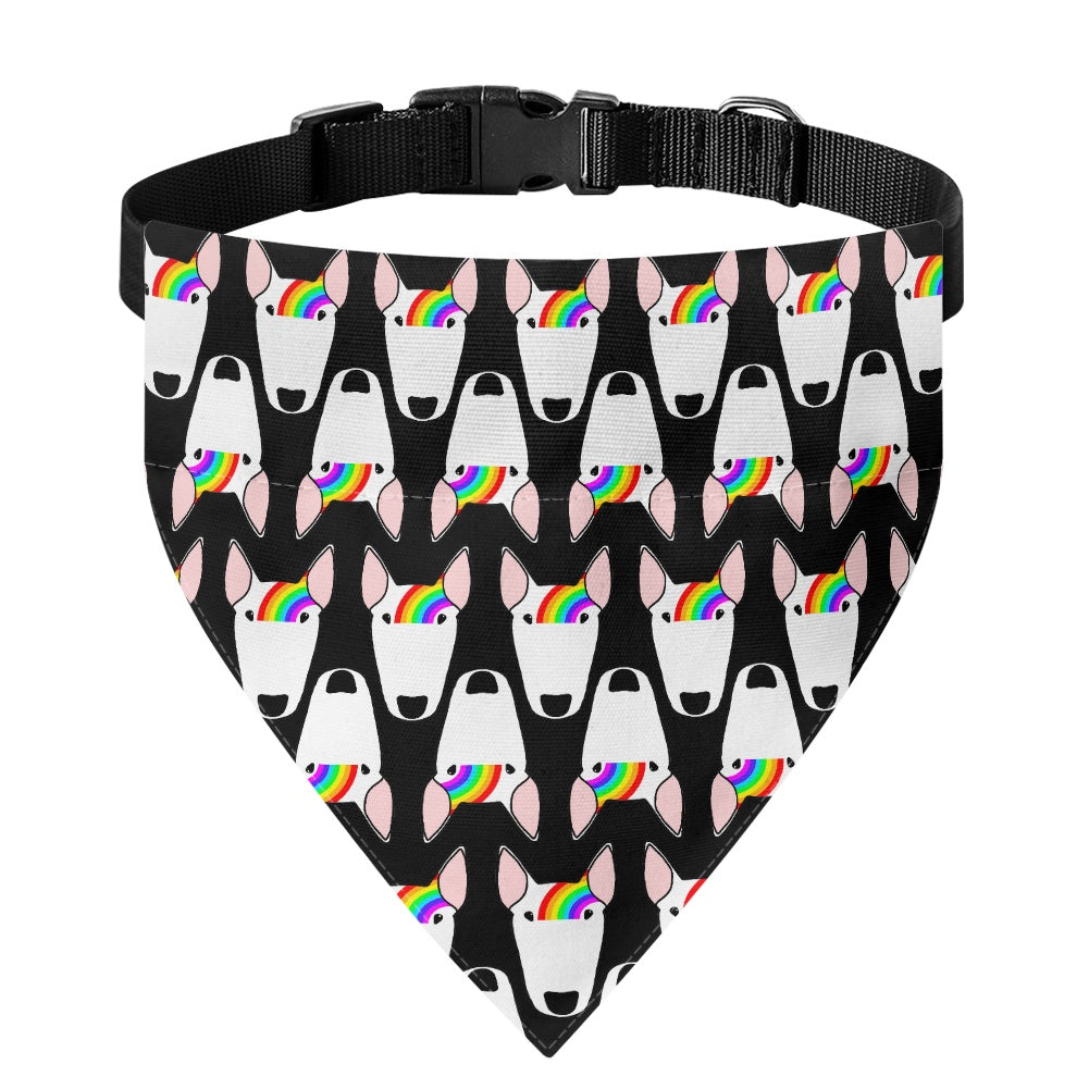 Bully Print Pet Bandana Collar