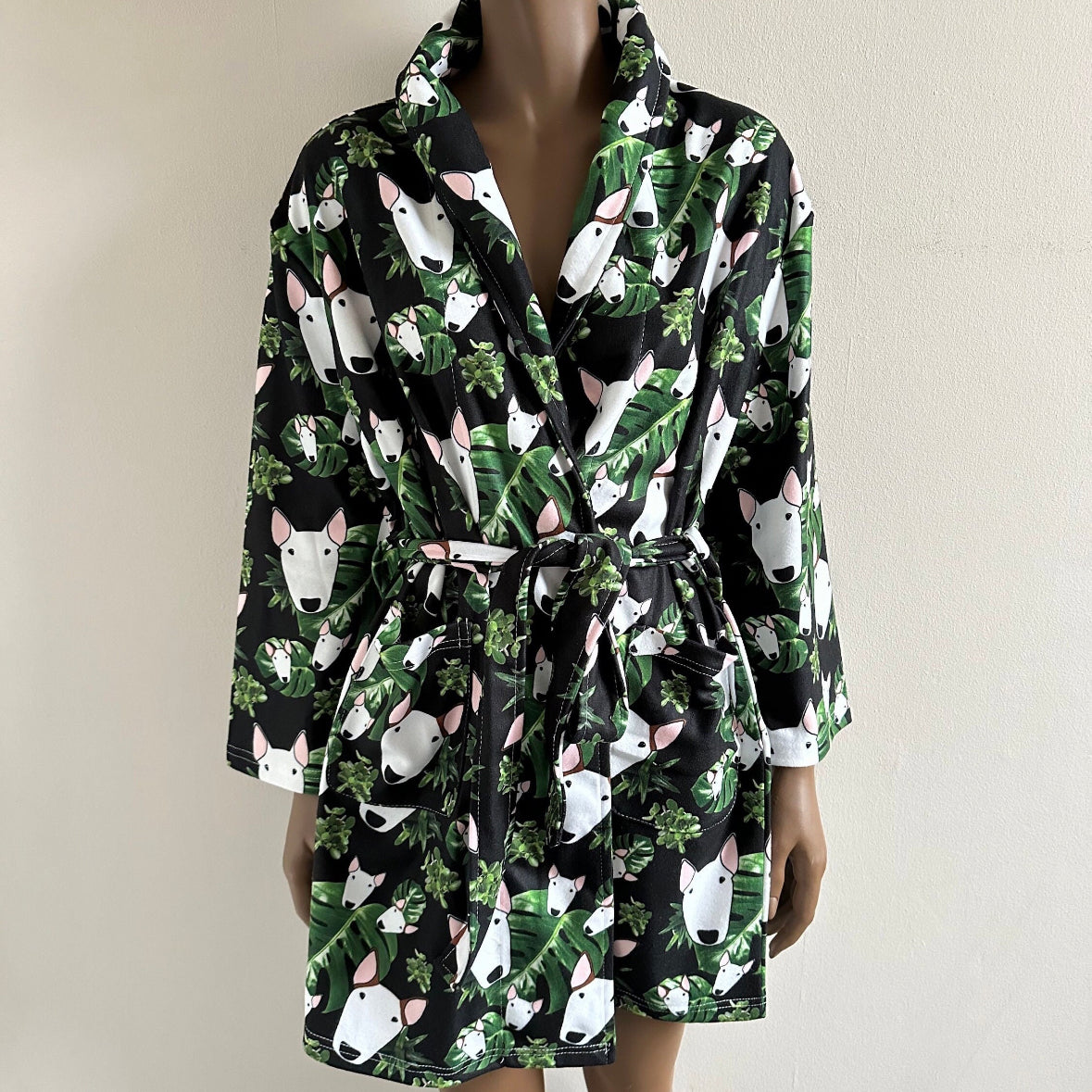 Bull Terrier Dressing Gown