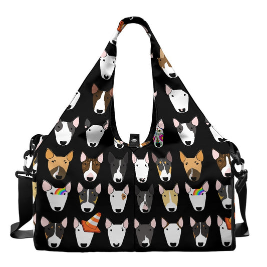 Bull Terrier Print Gym Bag