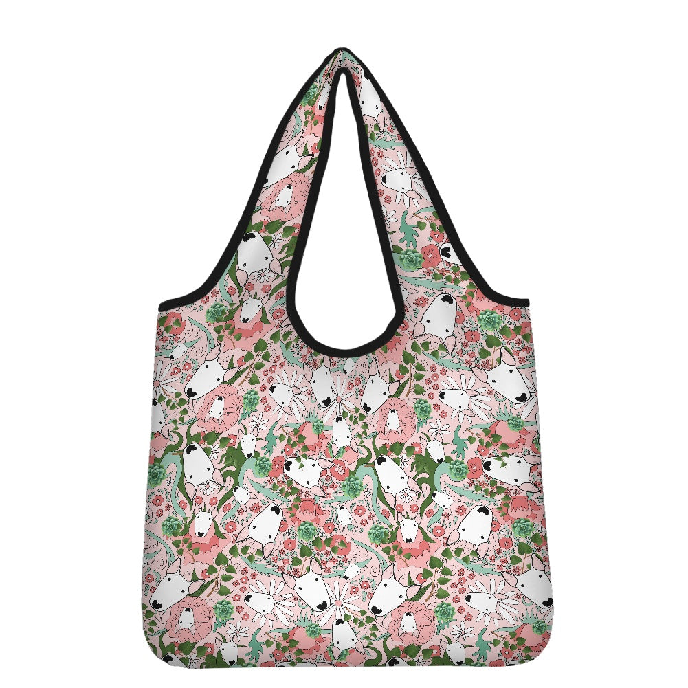 Bull Terrier Print Parachute Shopper Bag