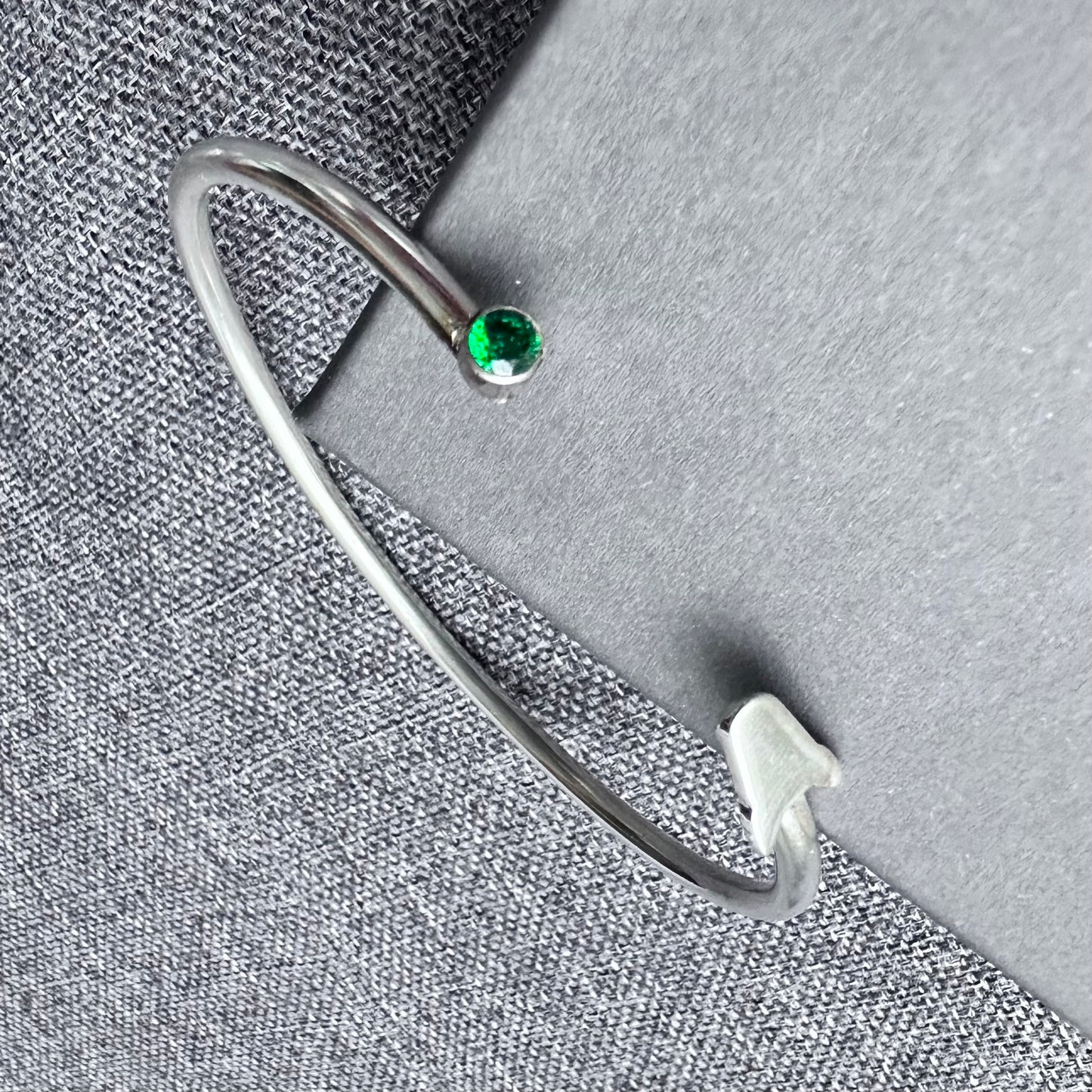 Sterling Silver Bull Terrier Bangle