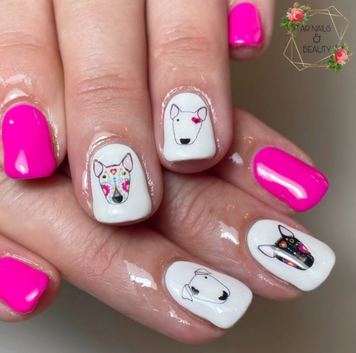 Bull Terrier Nail Decals