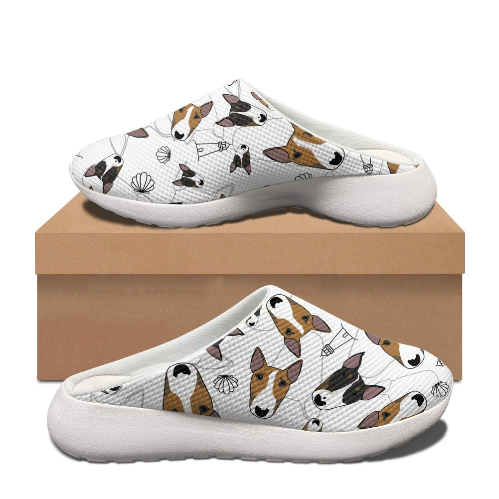 Indoor/ Outdoor custom bull terrier slippers