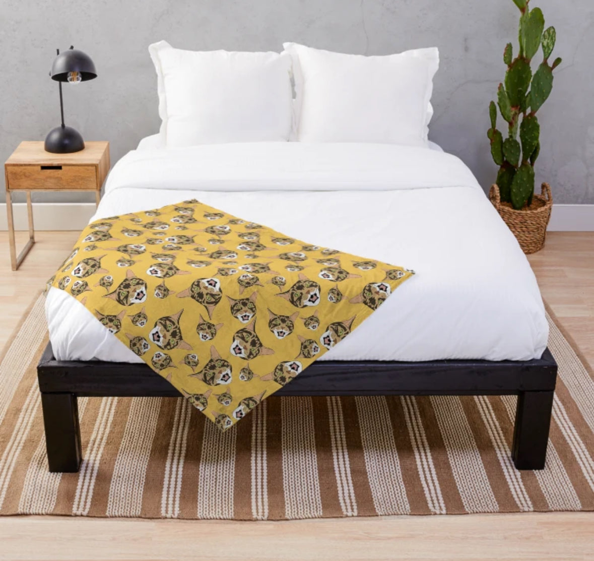 Custom Pet Portrait Blanket (Dog, Cat or any other animal)