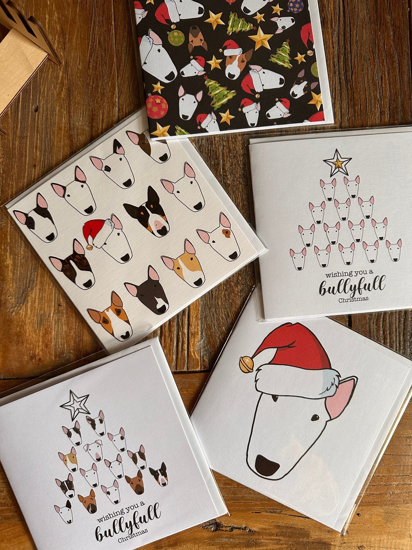 Bull Terrier Christmas Cards
