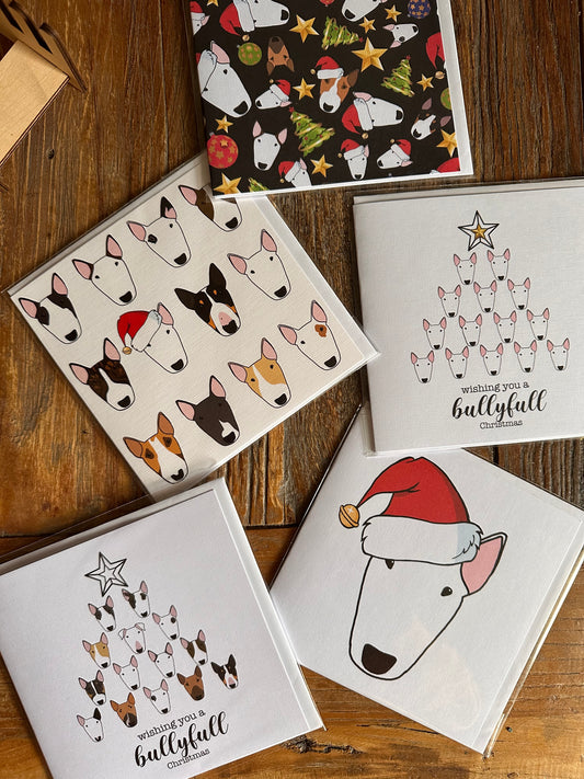 Bull Terrier Christmas Cards