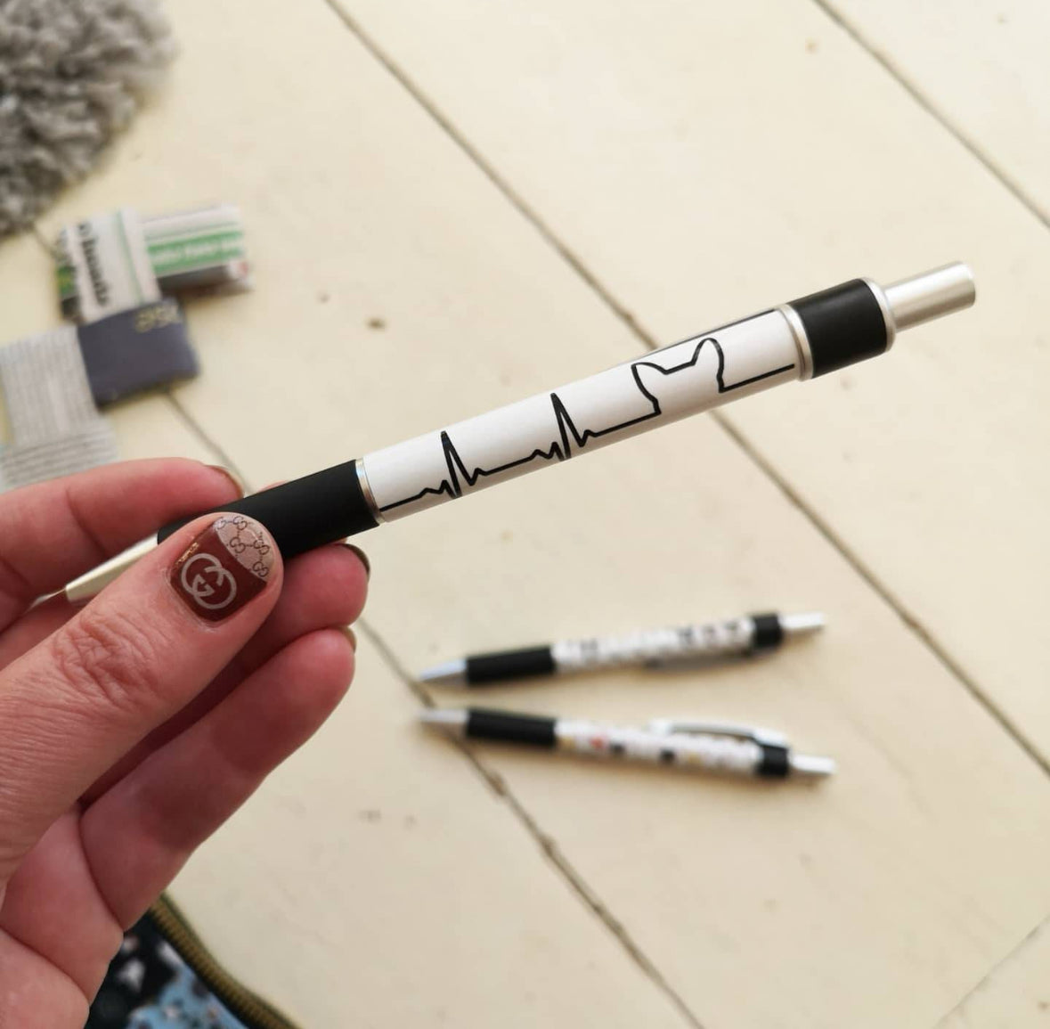 Bull Terrier Ballpoint Black Pen