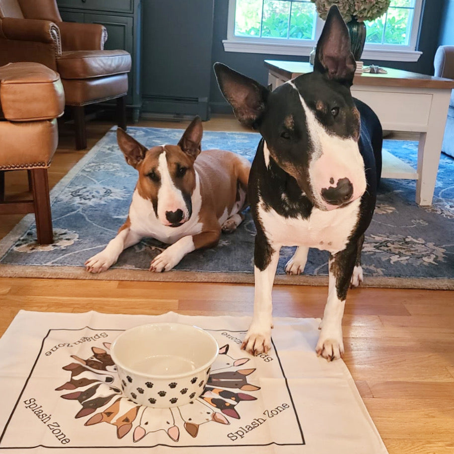 Splash Zone Bull Terrier Tea Towel