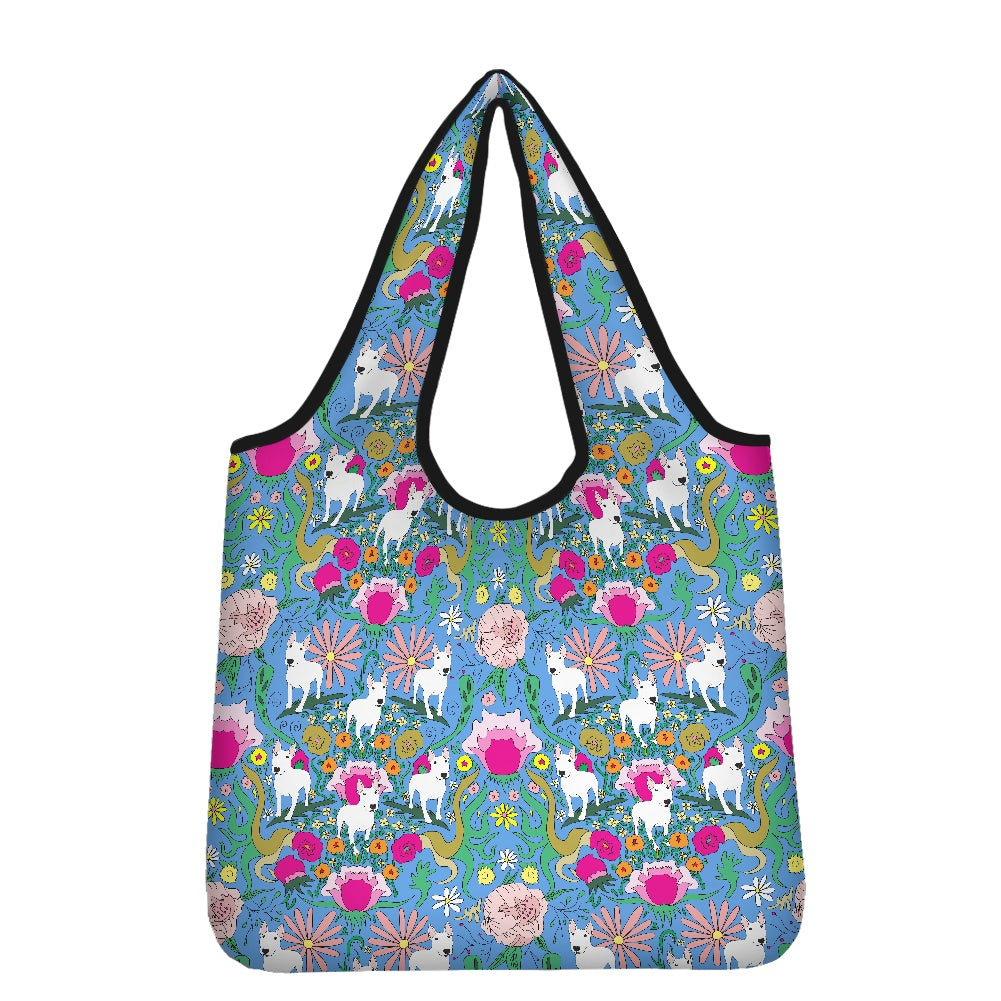 Bull Terrier Print Parachute Shopper Bag