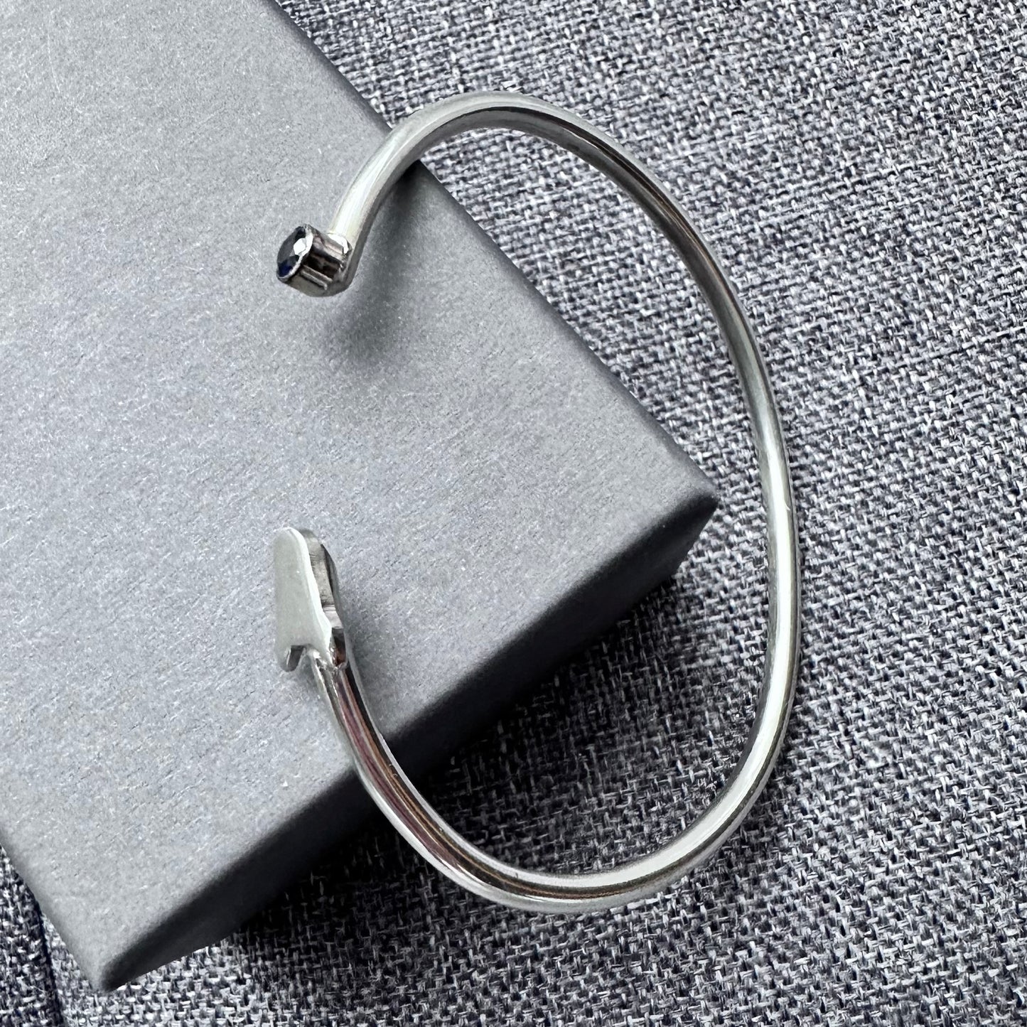Sterling Silver Bull Terrier Bangle