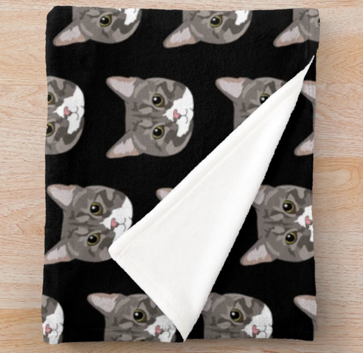 Custom Pet Portrait Blanket (Dog, Cat or any other animal)