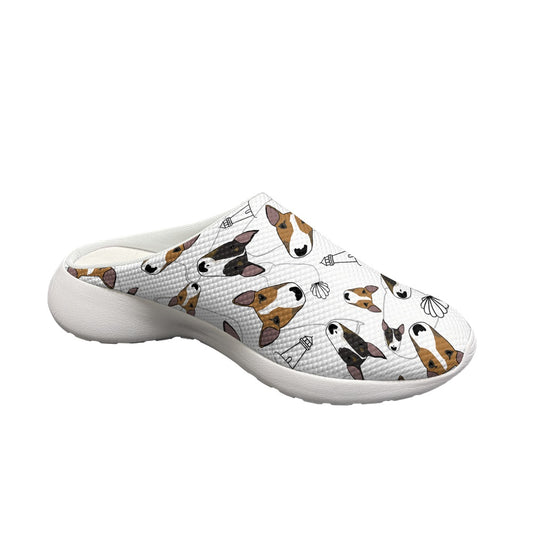 Indoor/ Outdoor custom bull terrier slippers