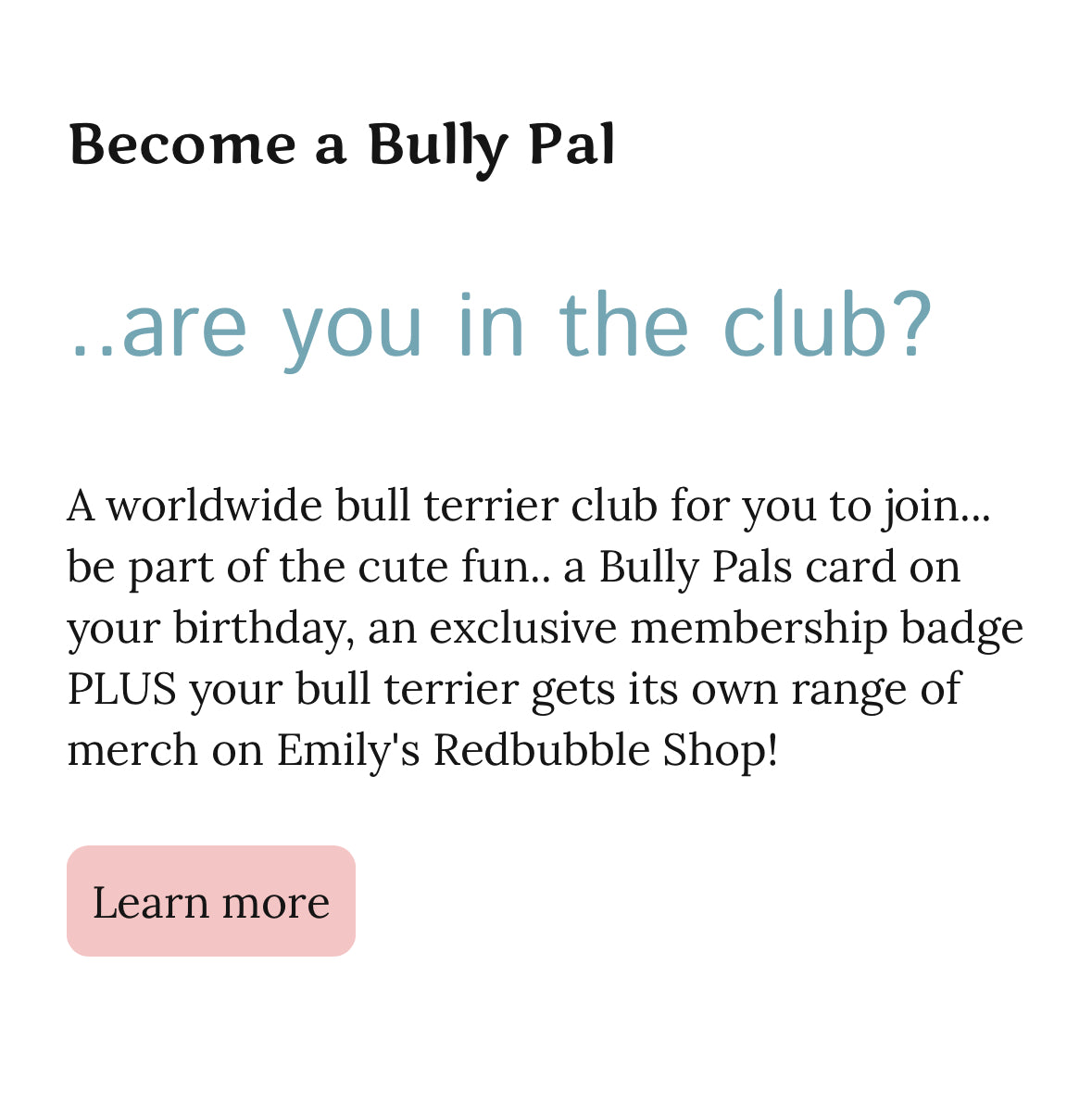 Bully Pals Club