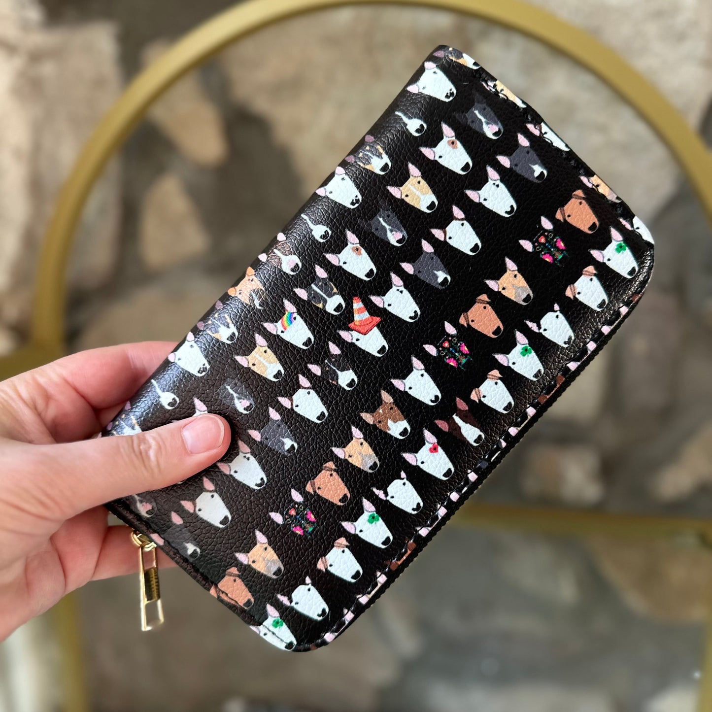 Vegan Leather Zipper Purse