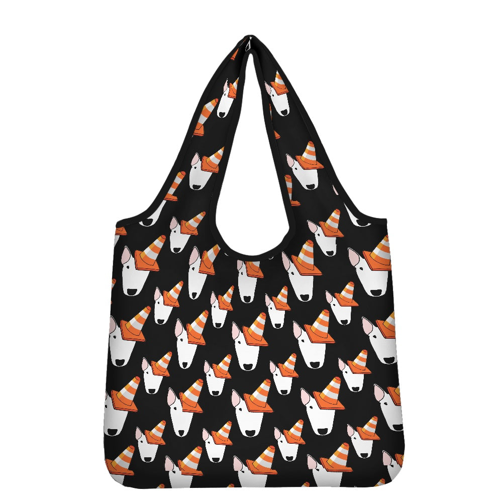 Bull Terrier Print Parachute Shopper Bag