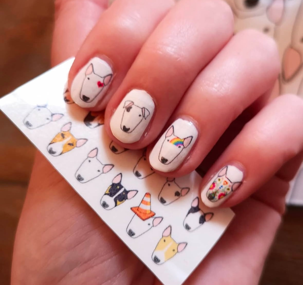 Bull Terrier Nail Decals