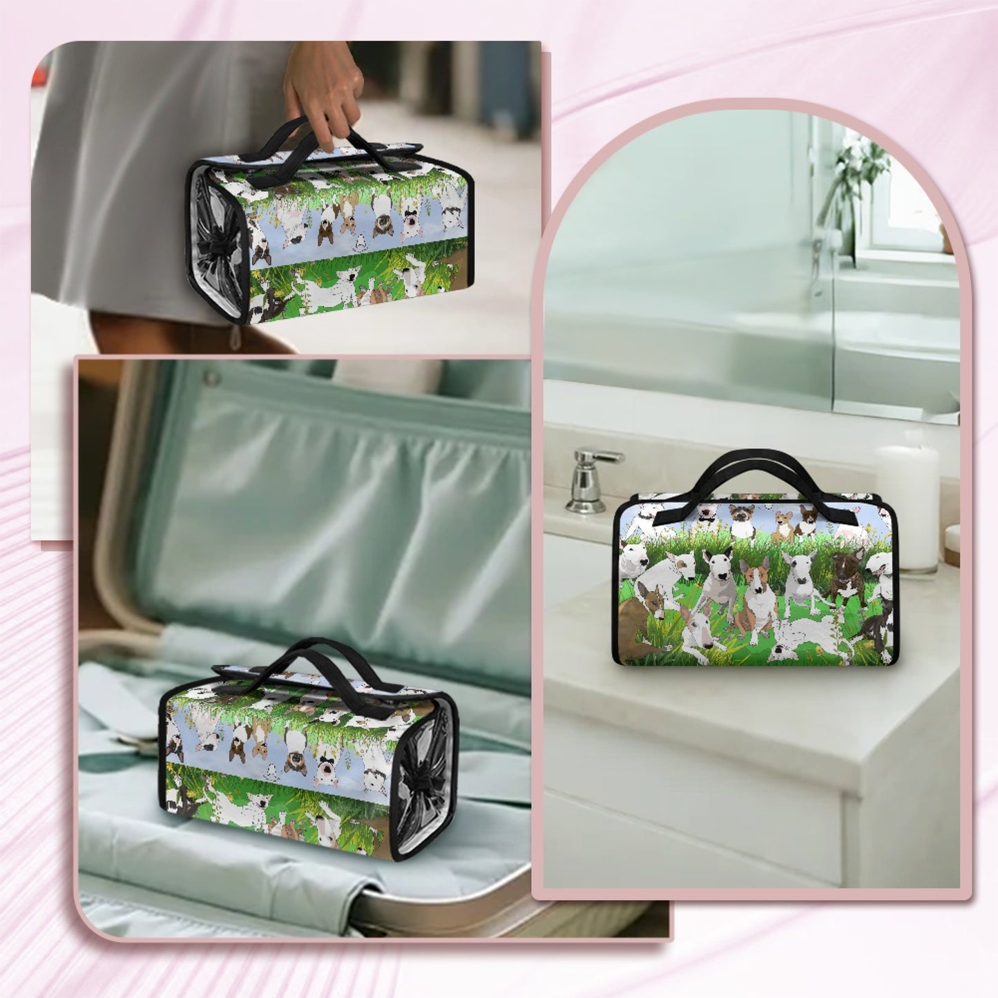 Bull Terrier Folding Compartment Bag