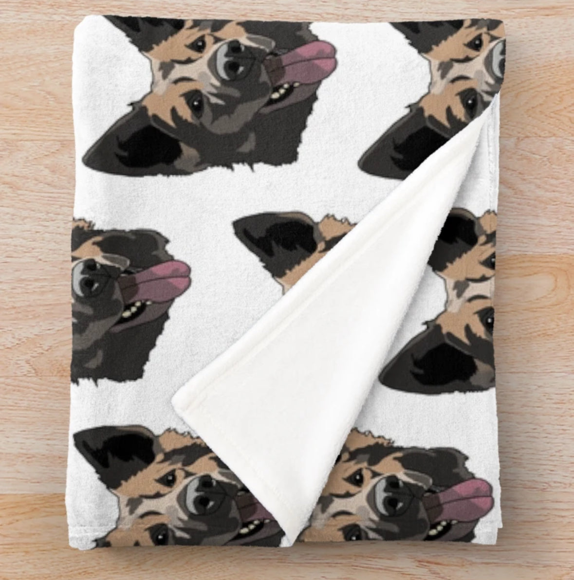 Custom Pet Portrait Blanket (Dog, Cat or any other animal)