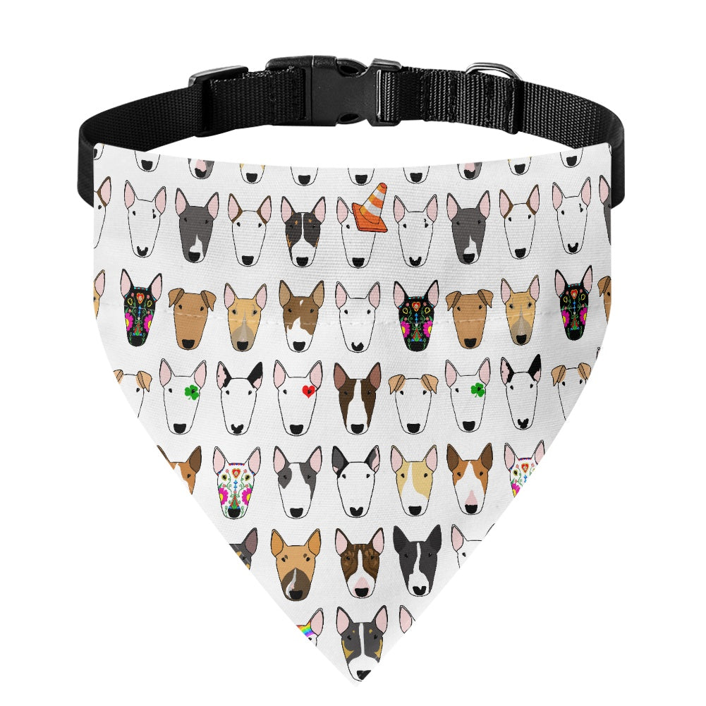 Bully Print Pet Bandana Collar