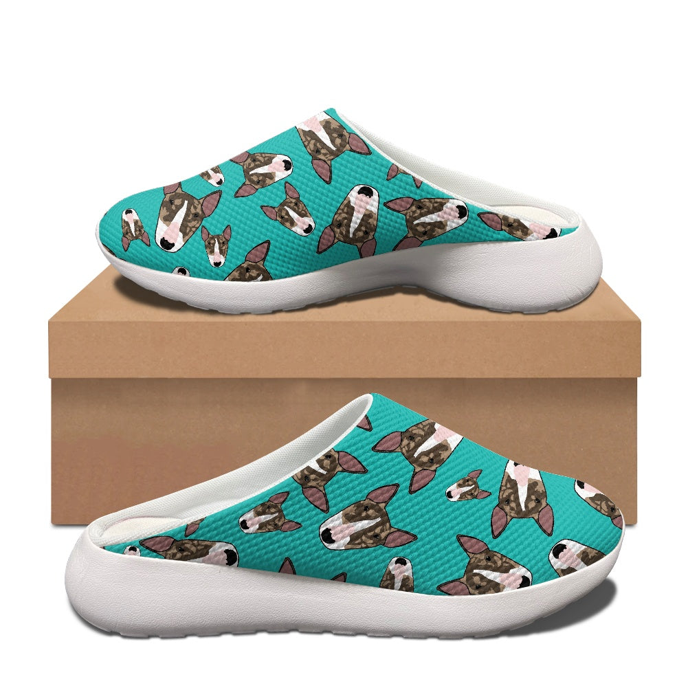 Indoor/ Outdoor custom bull terrier slippers