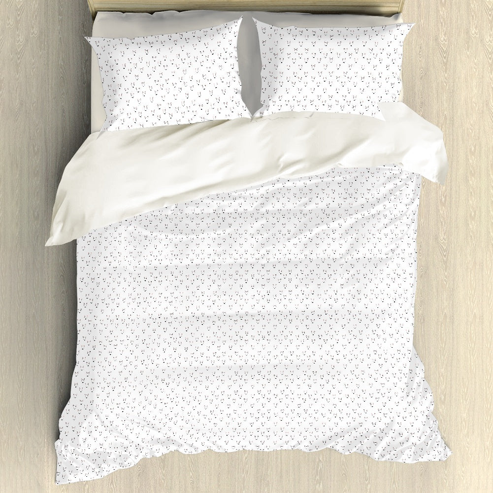 Bull Terrier Print Duvet Cover Set