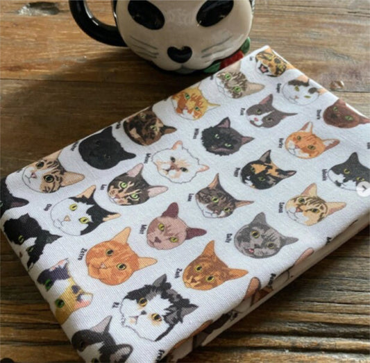 Moggy Mania Cat Print Tea Towel