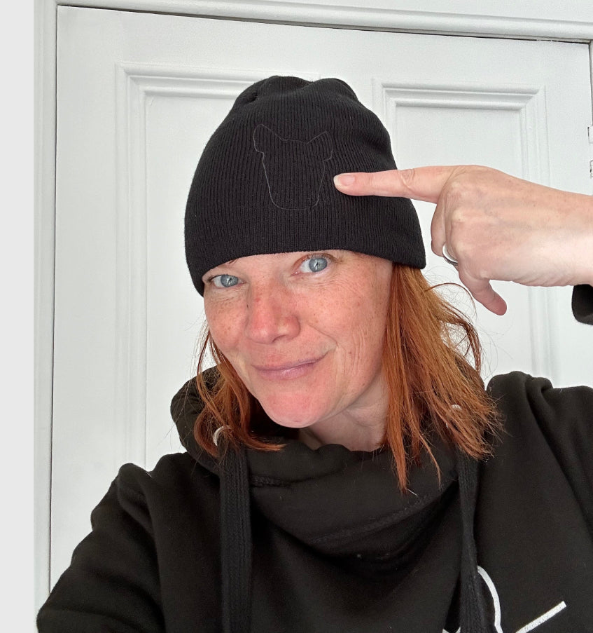 Black Bull Terrier Stealth Beanie