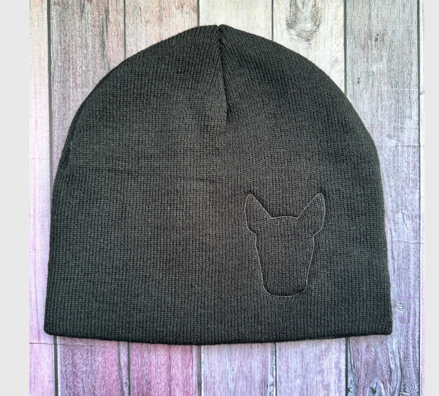 Black Bull Terrier Stealth Beanie