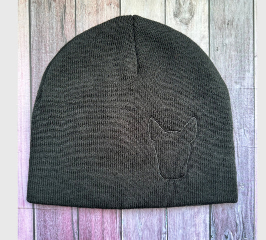Black Bull Terrier Stealth Beanie