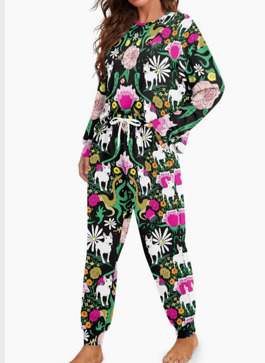 Ladies soft pyjama set