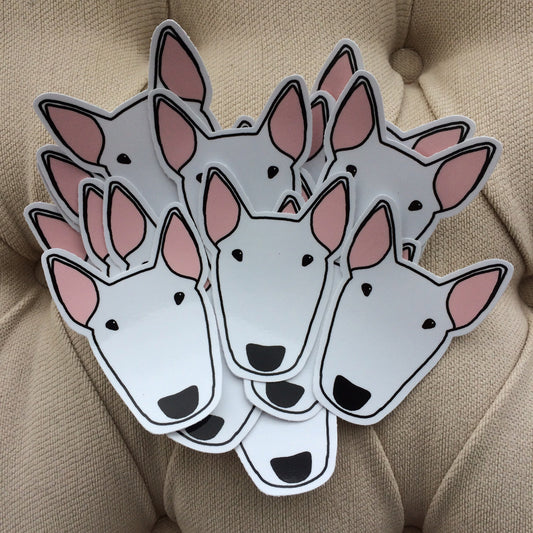 Bull Terrier Vinyl Car Sticker