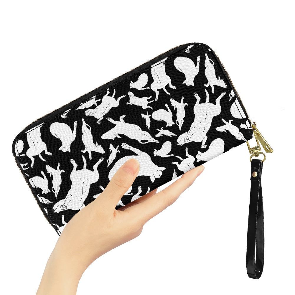 Vegan Leather Zipper Purse