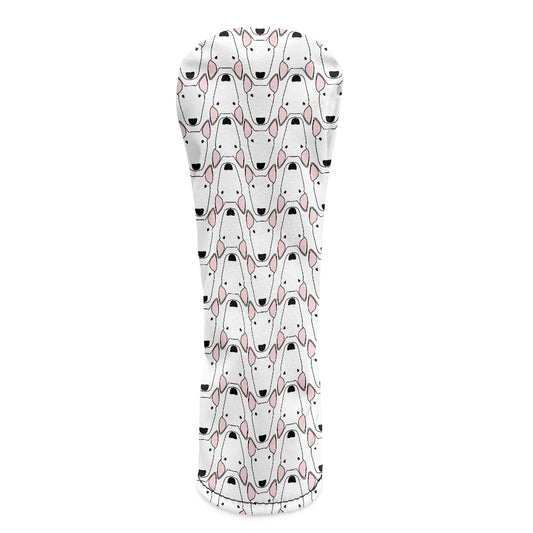 Golf Club Cover in a bull terrier print