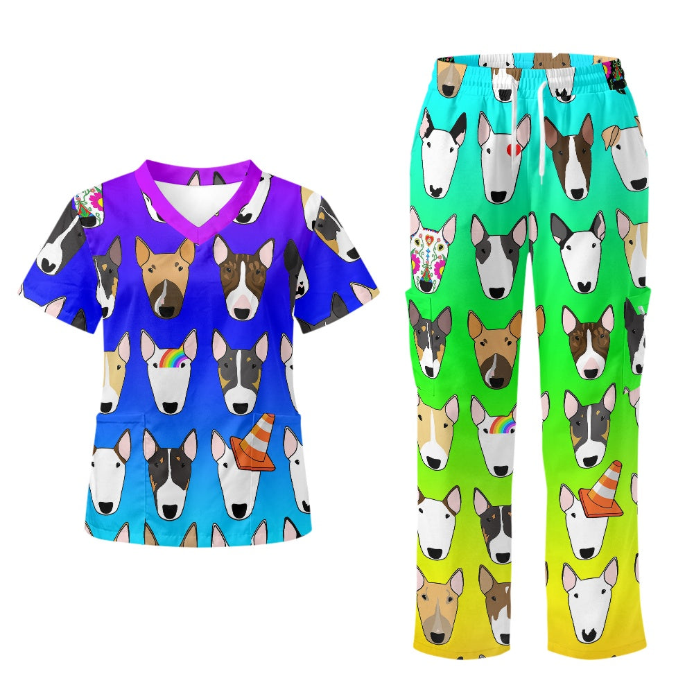 Multibull Bull Terrier Scrubs Uniform (other patterns available)
