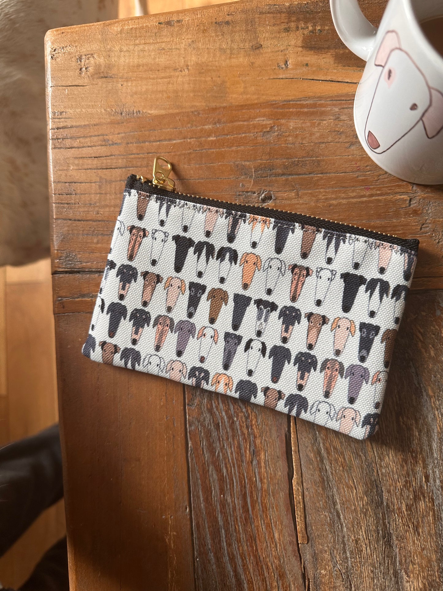 Hound Gang Zipper Purse